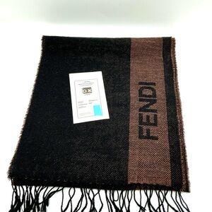 Fendi Unisex Colorblock Fringe Scarf # 1129